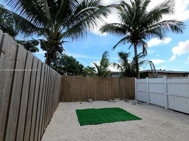 view of yard with a patio area