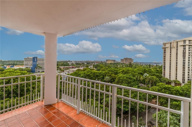 view of balcony