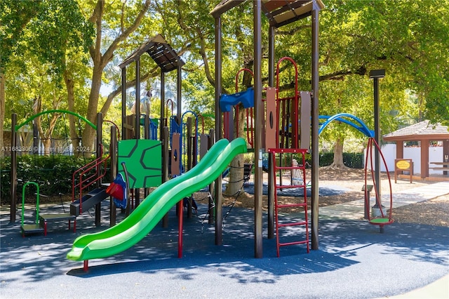 view of jungle gym