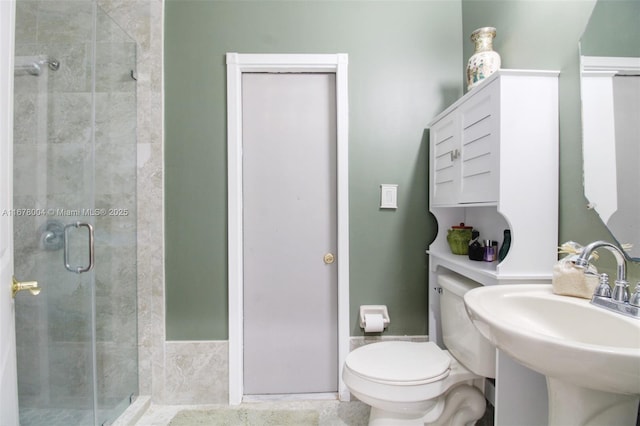 6641 SW 166th Ct, Miami, FL 33193 - full bathroom with toilet, a shower stall, and a sink