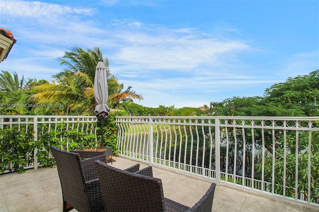 view of balcony