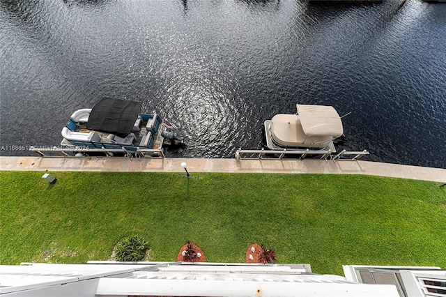 455 Paradise Isle Blvd Unit 402, Hallandale Beach, FL 33009 - view of yard with a water view