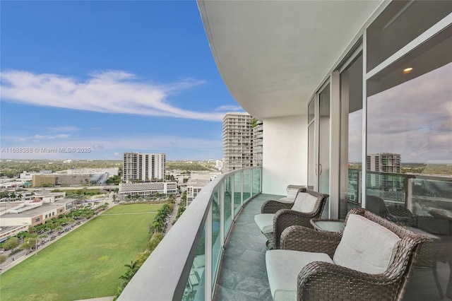 view of balcony