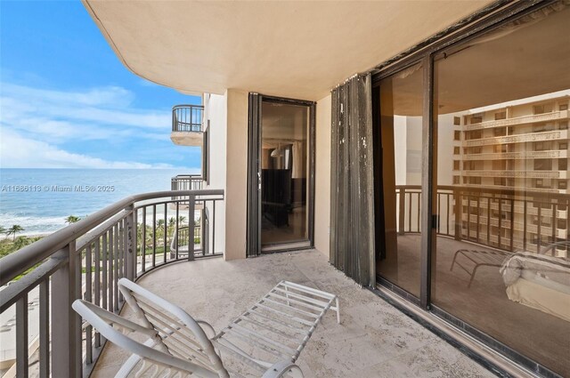 10175 Collins Ave Unit 1003, Bal Harbour, FL 33154 - balcony featuring a water view