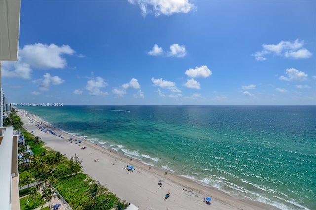 water view with a beach view