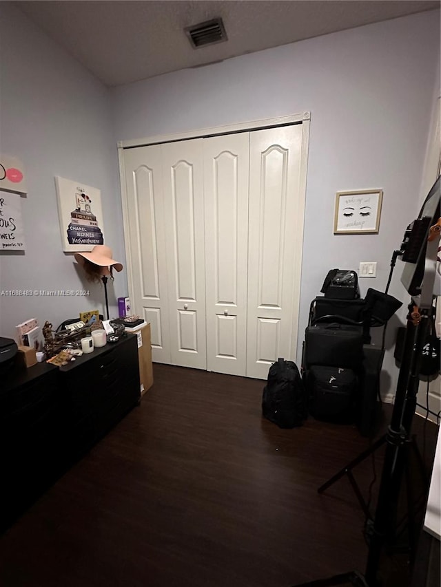 interior space featuring dark hardwood / wood-style floors