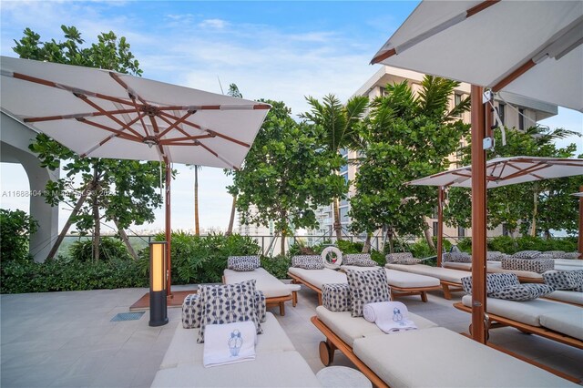 2655 S Bayshore Dr Unit 1602, Coconut Grove, FL 33133 - view of patio featuring an outdoor hangout area