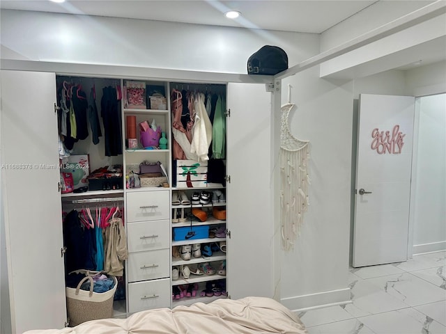 view of closet