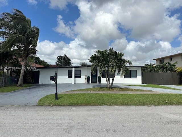 view of ranch-style home