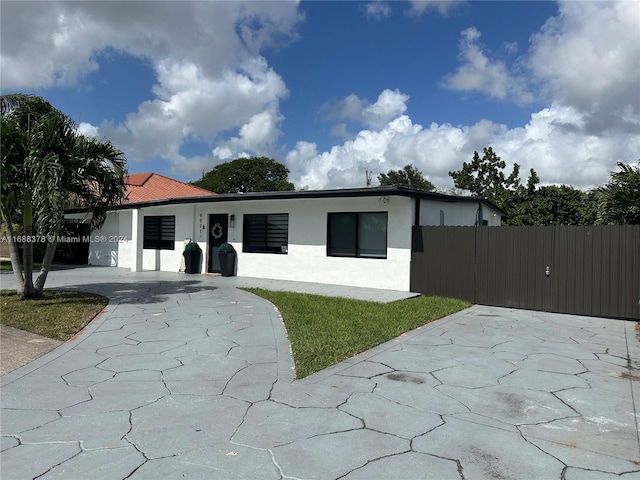 view of ranch-style house