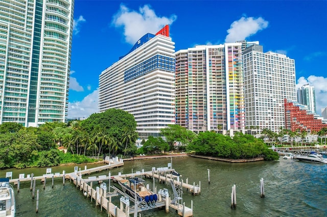 view of property featuring a water view