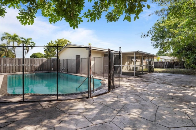 view of pool with a patio area