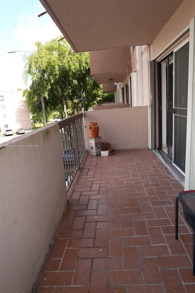 view of balcony