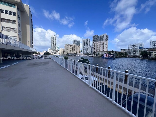 111 Golden Isles Dr Unit G5, Hallandale Beach, FL 33009 - balcony with a water view and a view of city