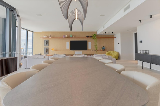 1000 Biscayne Blvd Unit 2702, Miami, FL 33132 - dining room featuring floor to ceiling windows