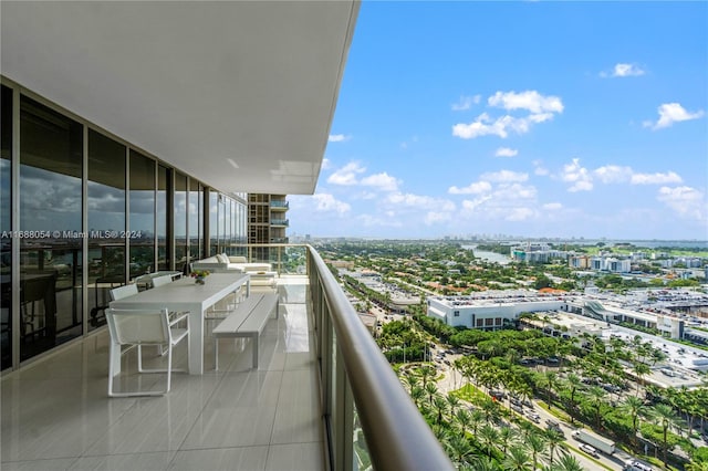 view of balcony