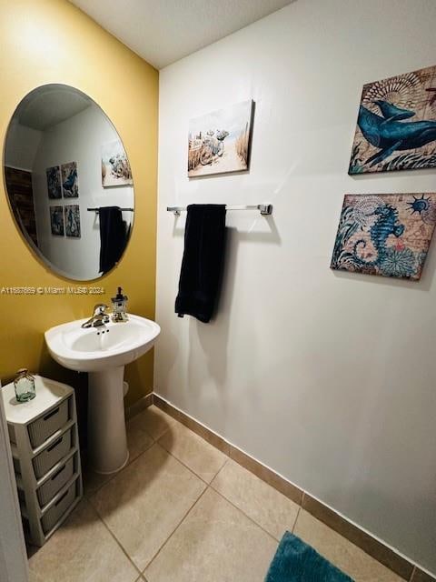 bathroom featuring tile patterned floors