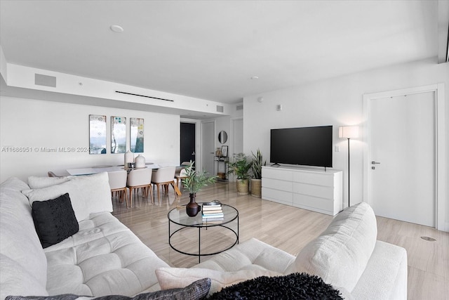 1451 Brickell Ave Unit 2205, Miami, FL 33131 - living area with light wood-style floors