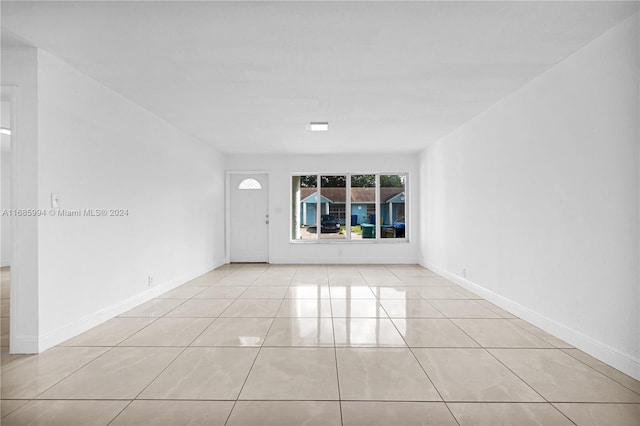 view of tiled spare room