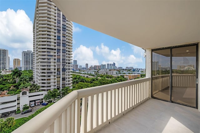 view of balcony