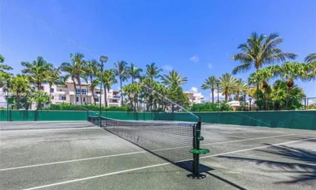 view of tennis court