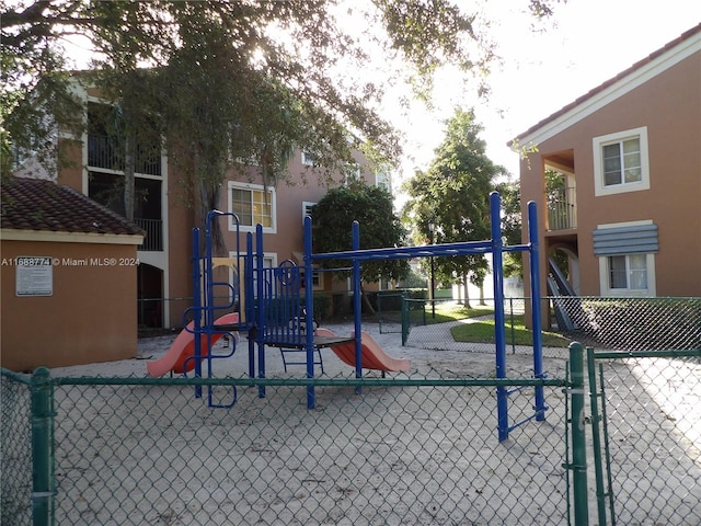 view of jungle gym