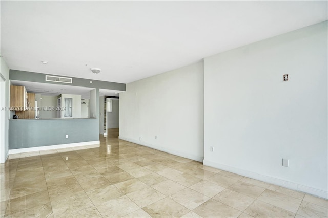 view of unfurnished living room