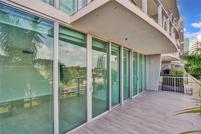 view of balcony