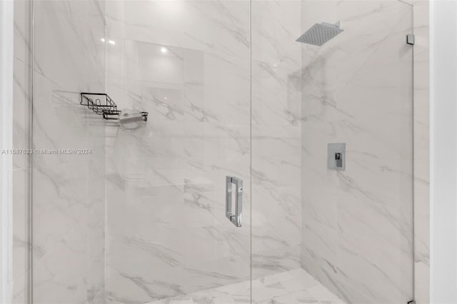 bathroom with walk in shower