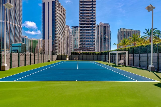 view of sport court