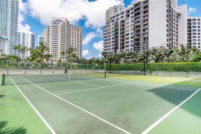 view of tennis court