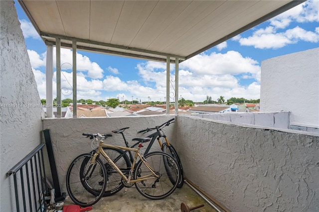 view of balcony