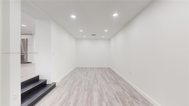 empty room featuring light hardwood / wood-style floors