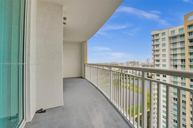 view of balcony