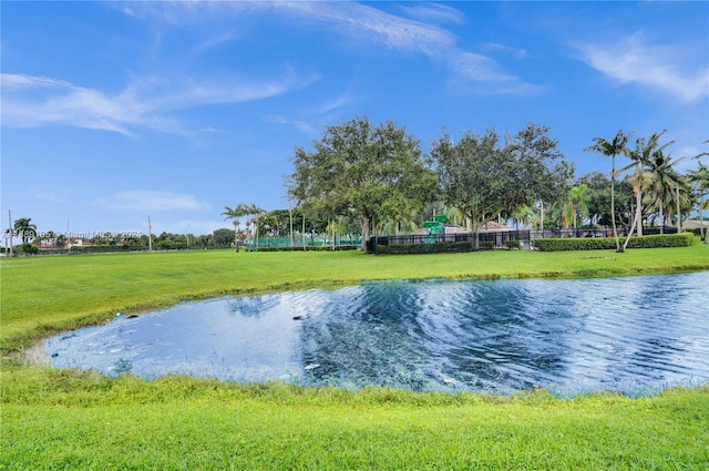 view of water feature