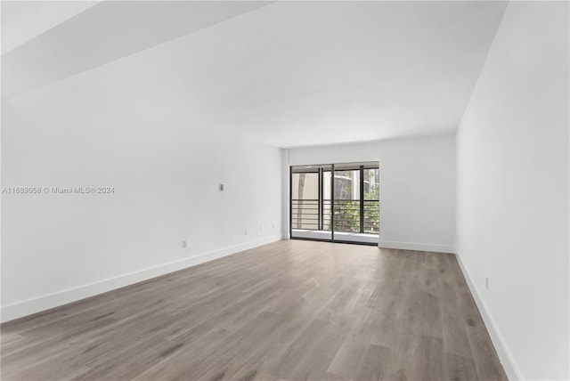 empty room featuring light hardwood / wood-style floors