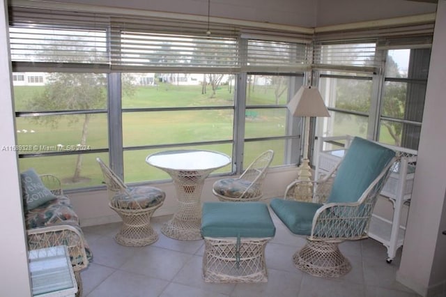 sunroom featuring a wealth of natural light