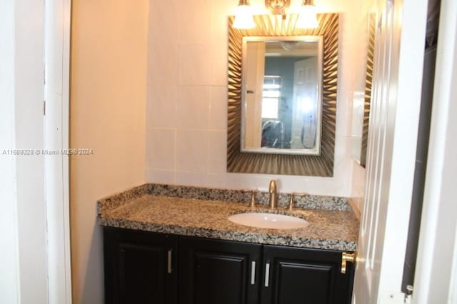 bathroom featuring vanity