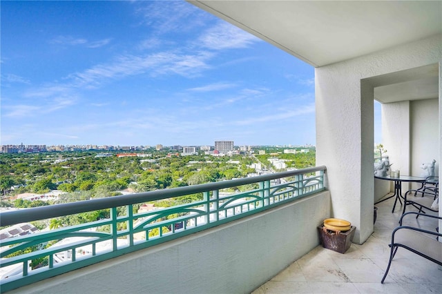 view of balcony