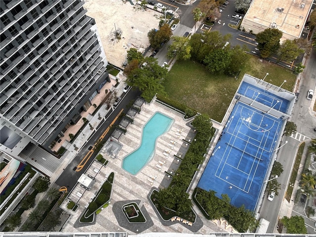 birds eye view of property