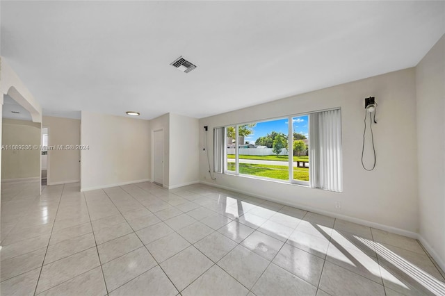 view of tiled empty room