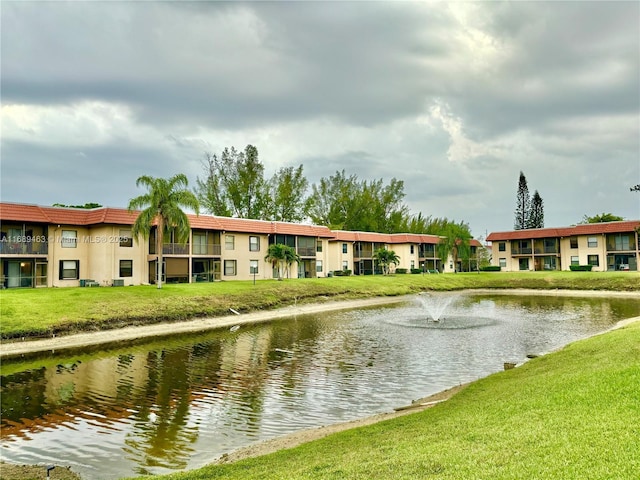 view of water feature