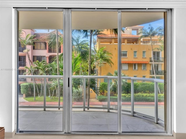 view of doorway to outside