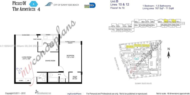 17021 N Bay Rd Unit 412-Iv, Sunny Isles Beach, FL 33160 - home floor plan