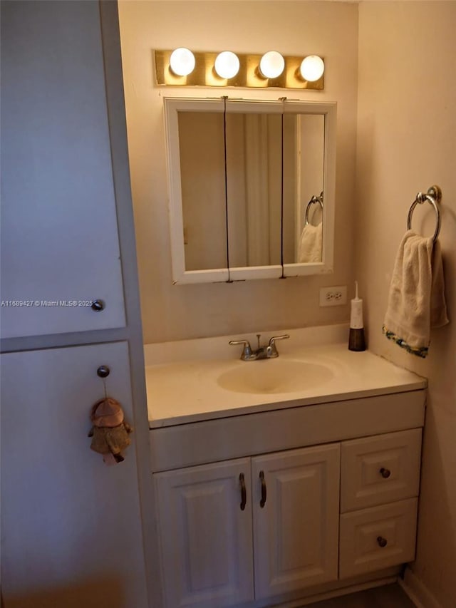 bathroom with vanity