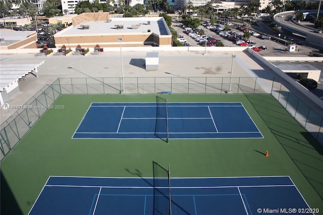 view of tennis court