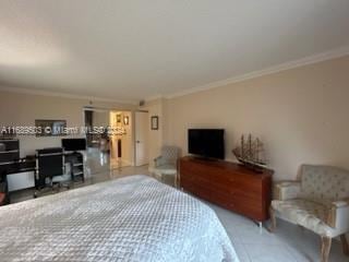 bedroom featuring ornamental molding