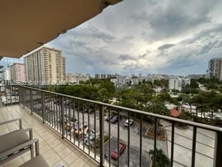 view of balcony