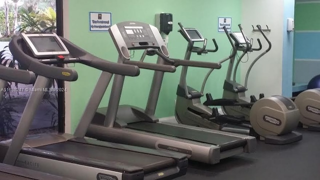 view of exercise room