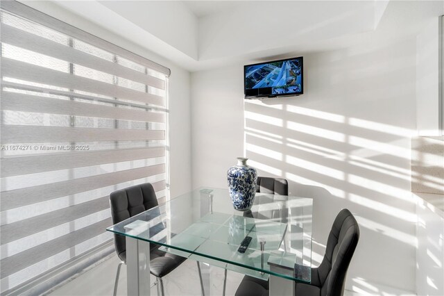 view of dining area